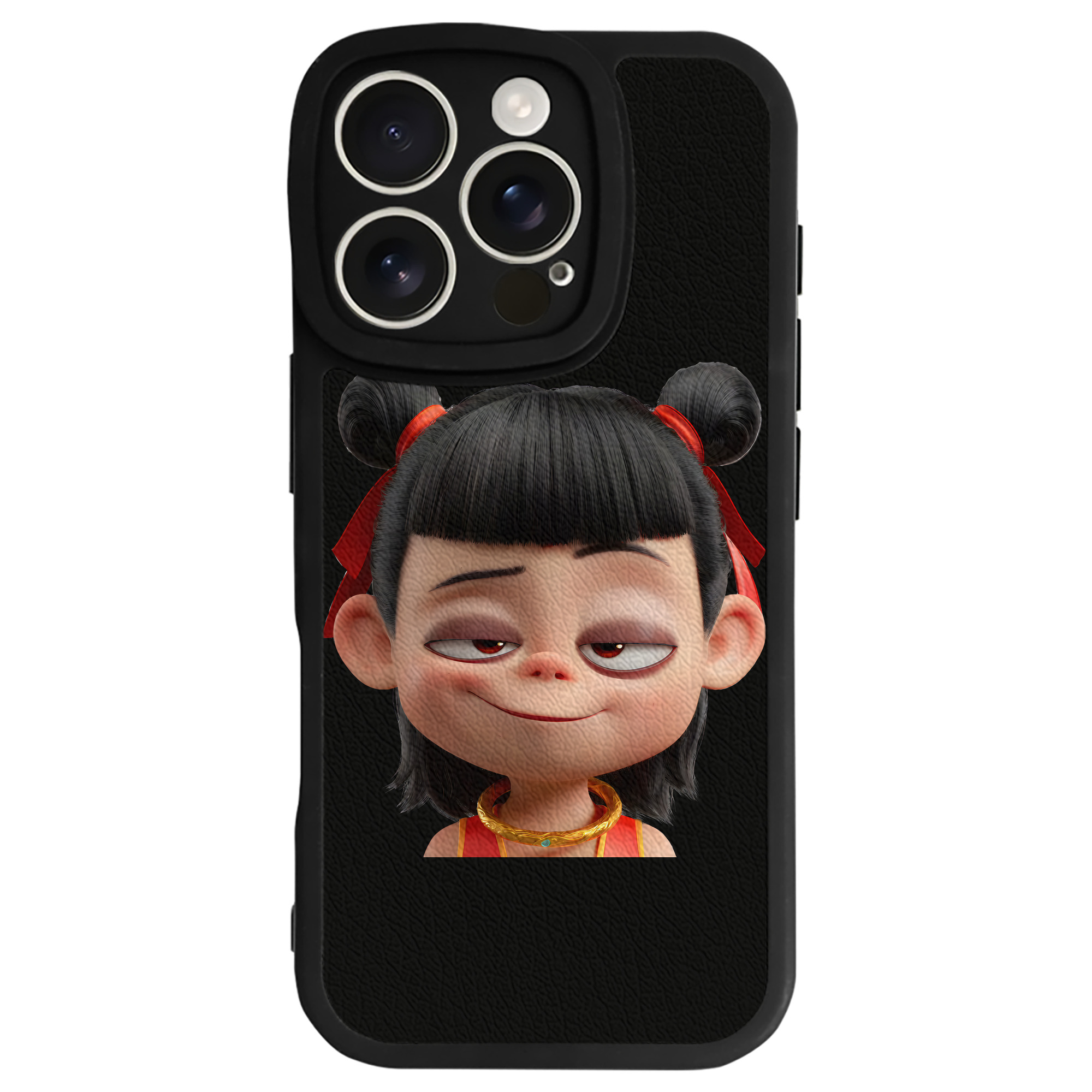（画像用） Ne Zha 2 ナタ 魔童の大暴れ 【iPhone 16シリーズ対応】シリコンスマホケース（レザー調） 材質：シリコン